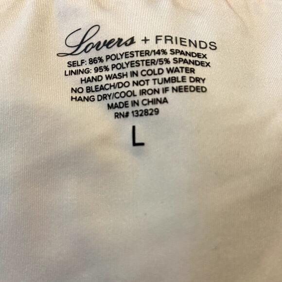 Lovers + Friends Tropical Oasis Bikini In Boho Floral Revolve Pink Blue NWT L - Picture 4 of 6